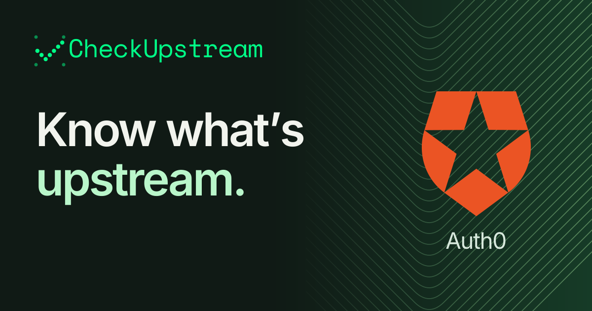 Auth0 Reliability & Status — CheckUpstream
